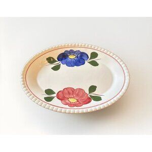 Pom Pom by Blue Ridge Southern Pottery Oval Platter Vintage Made in USA‎